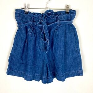 J Crew Paperbag Short in Santa Ana Wash, Size 4, Paperbag Waist Boho Shorts